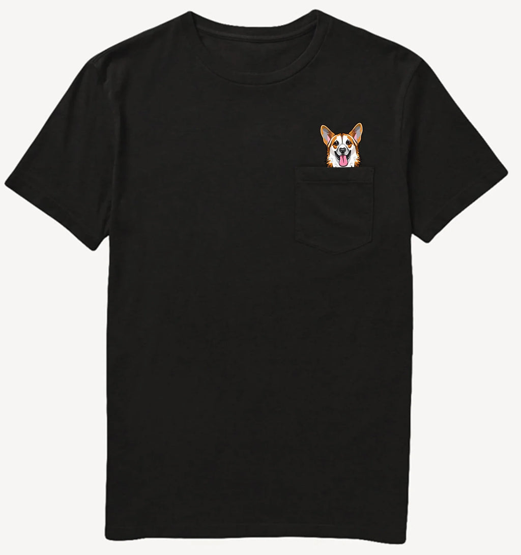 CLOOCL Funny Boxer  T-Shirt Pocket Dogs Printed T-shirt Hip Hop Tops Cotton Pet dog Tees Dropshipping