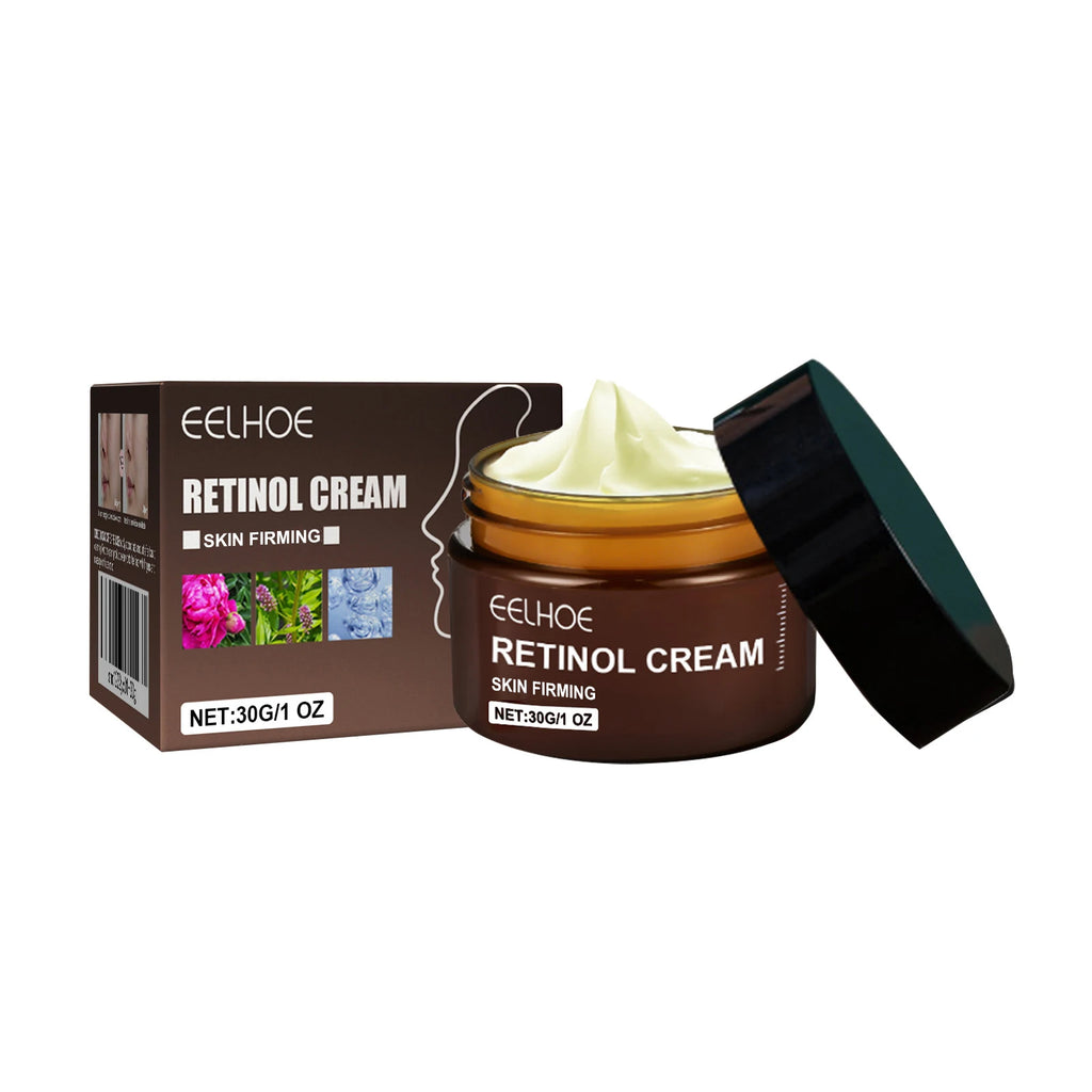 EELHOE Retinol Hyaluronic Acid Cream 50ml Anti-Aging Firming Brightening Moisturizing Facial Skin Care Cream GMP Certificate