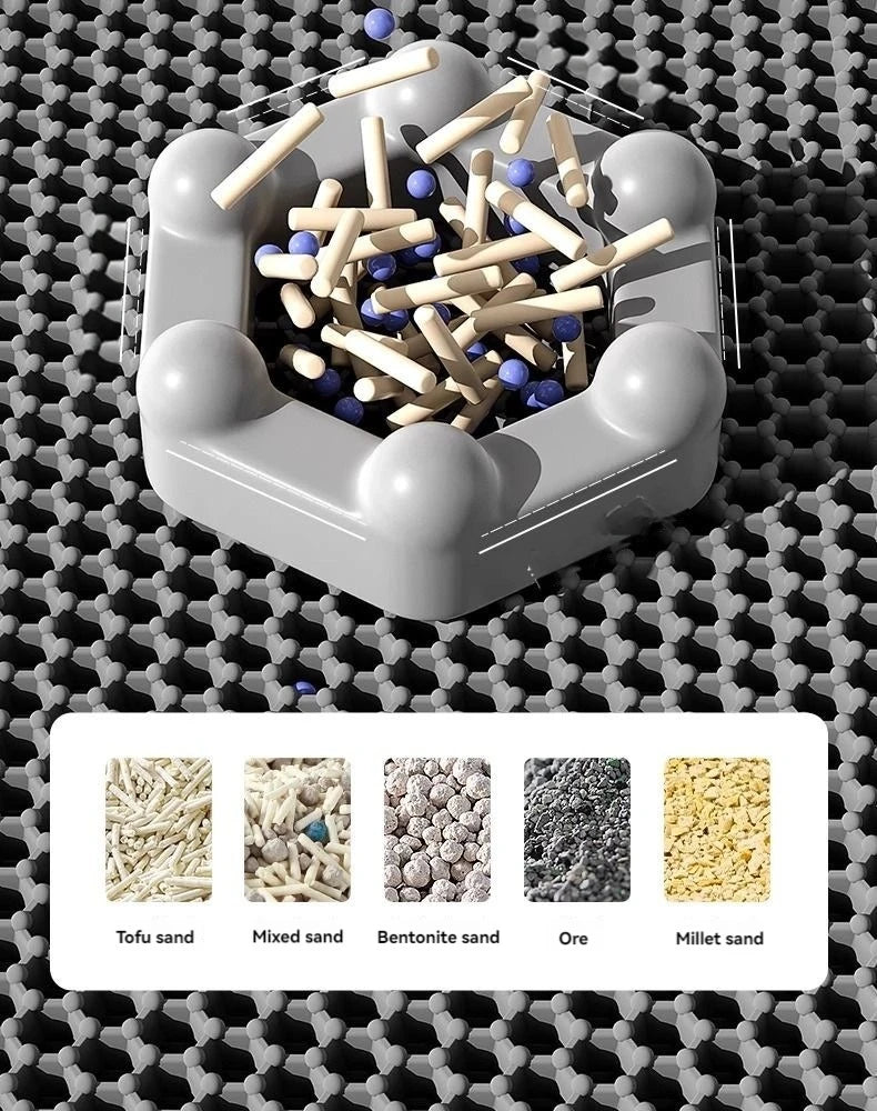 Cat Litter Mat EVA Double Layer Cat Litter Mat Cat Litter Basin Sand Falling Mat Eva Cat Litter Mat Cat Nest Mat Pet Mat