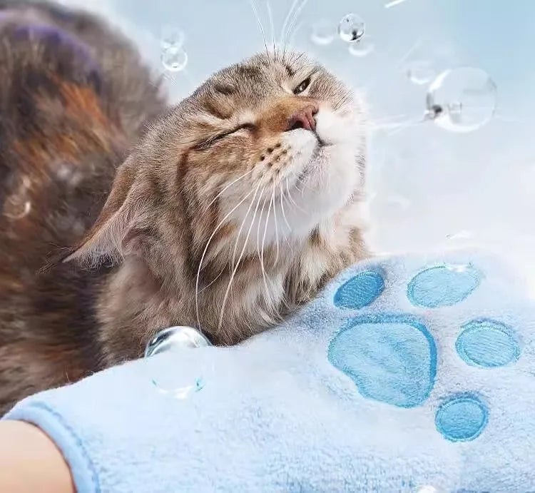 Pet Wash Free Gloves Cleaning Pet Decontamination Cleaning Massage Grooming Dog and Cat Supplies Wash Free Essence Gloves