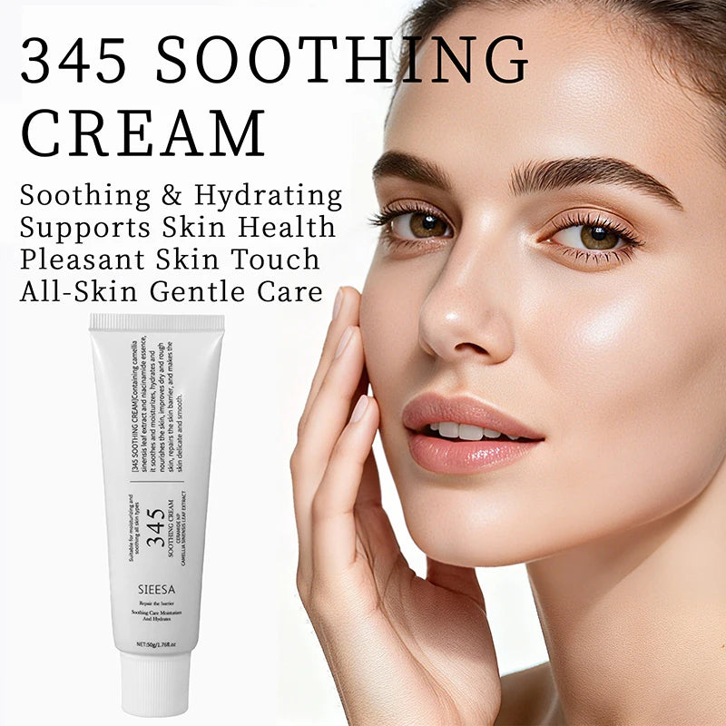 345 Sooth Cream Toner Camellia Leaf Centella Asiatica Extract Refresh Non-sticky Hydrate Dry Dehydrated Smooth Soft Complexion