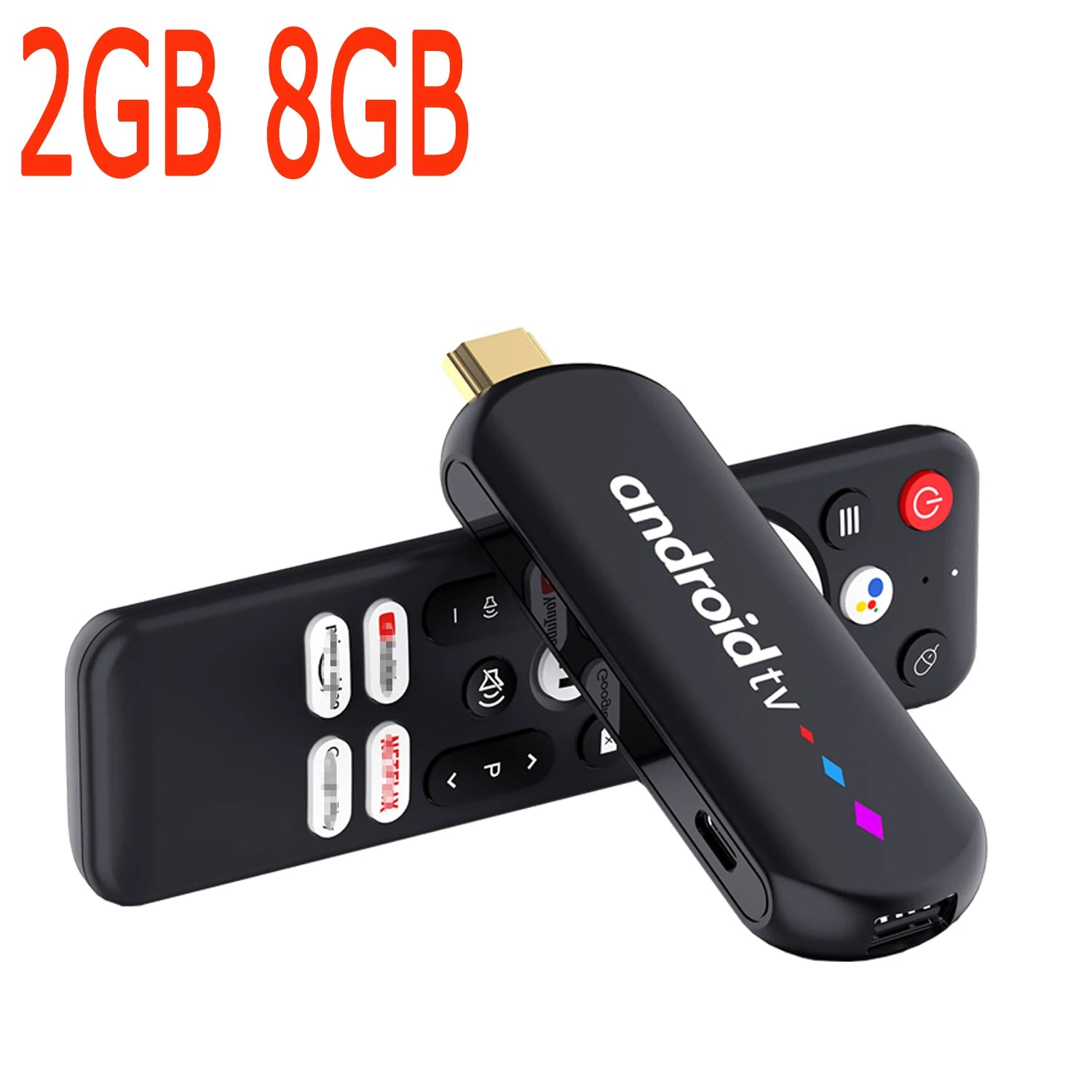 Amlogic S905L Quad Core Android TV Stick 4K Video WiFi BT Voice Assistant Remote Control Media Player Smart TV Box H96 Max