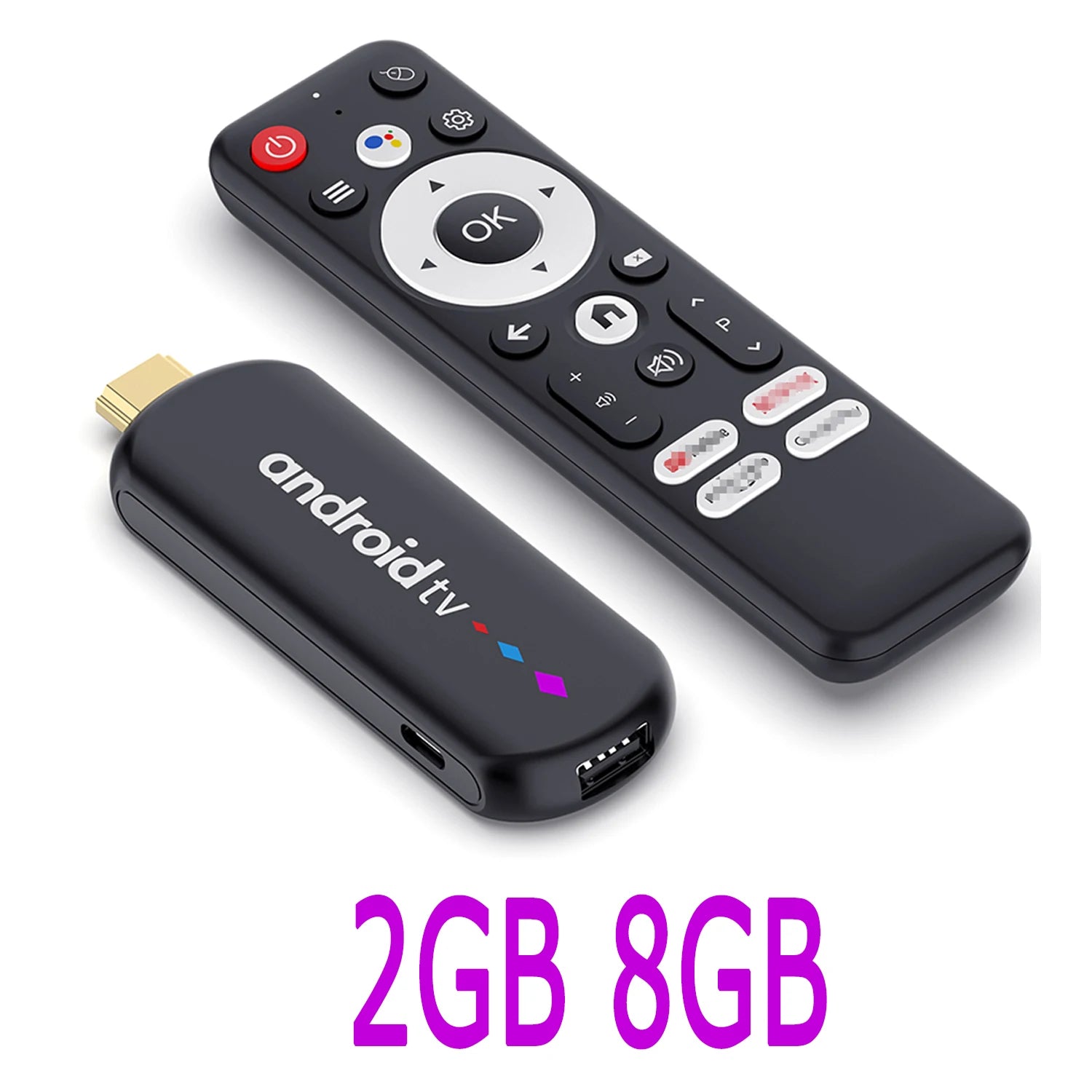 Amlogic S905L Quad Core Android TV Stick 4K Video WiFi BT Voice Assistant Remote Control Media Player Smart TV Box H96 Max