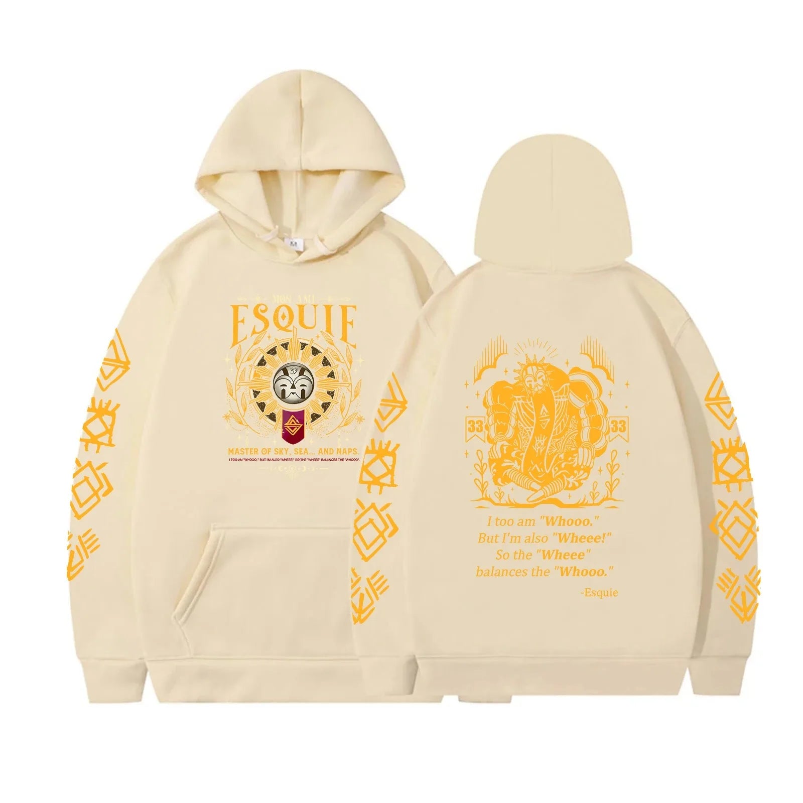 2026 Esquie Clair Obscur Expedition 33 Hoodie Expedition 33 Graphic Sweatshirt Game Inspired Vintage Fashion Hoodies Unisex