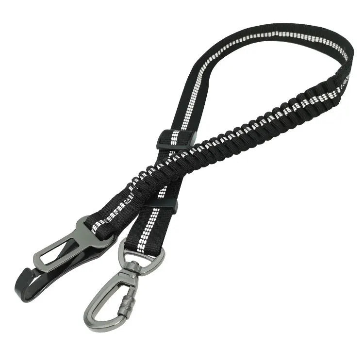 Dog Seatbelt Updated 3-in-1 Pet Car Seat Belts for Dogs Car Tether with Clip Hook Bungee Dogs Safety Belt with Swivel Carabiner