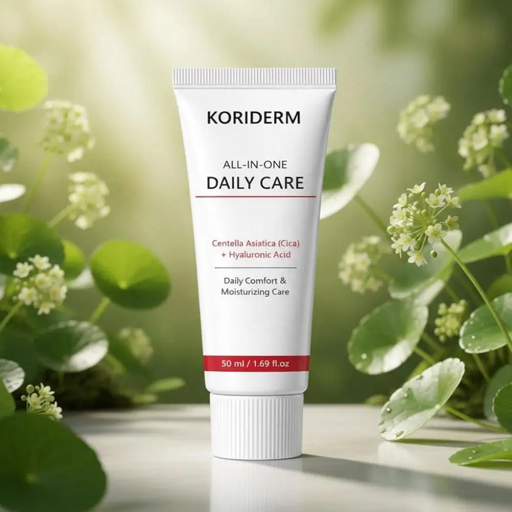 Koriderm Centella Asiatica Moisturizer Cream Hyaluronic Acid Gentle Repair Non Irritating For Daily Skincare Firming Barrier