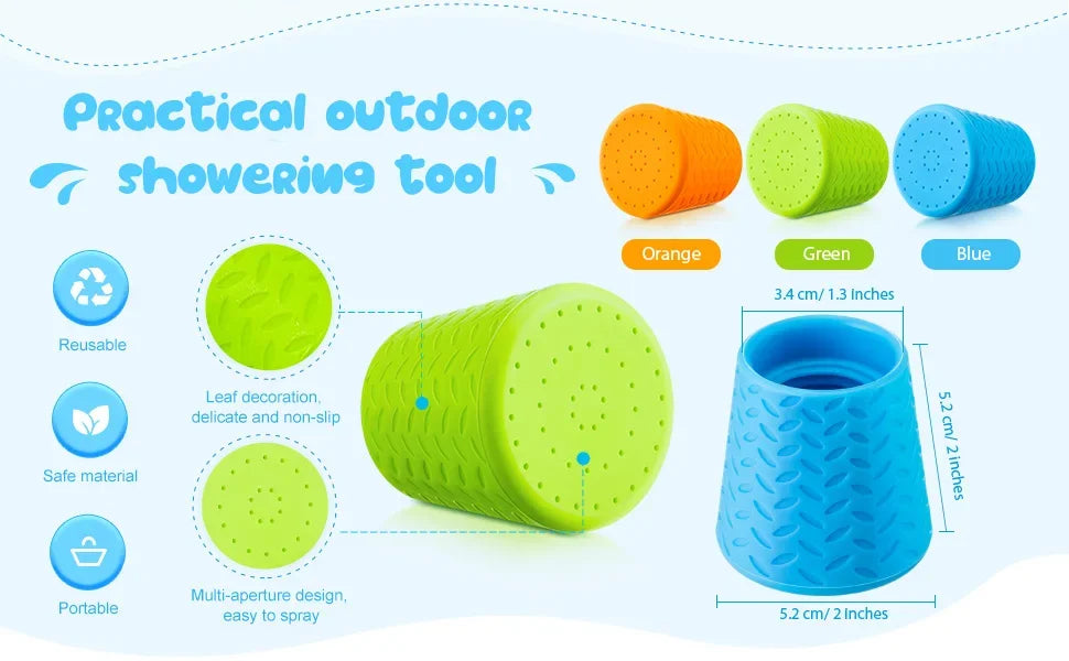 Pet Shower Silicone Portable Pet Shower Head Outdoor Cat and Dog Shower Cleaning Supplies Portable Pet Shower Shower