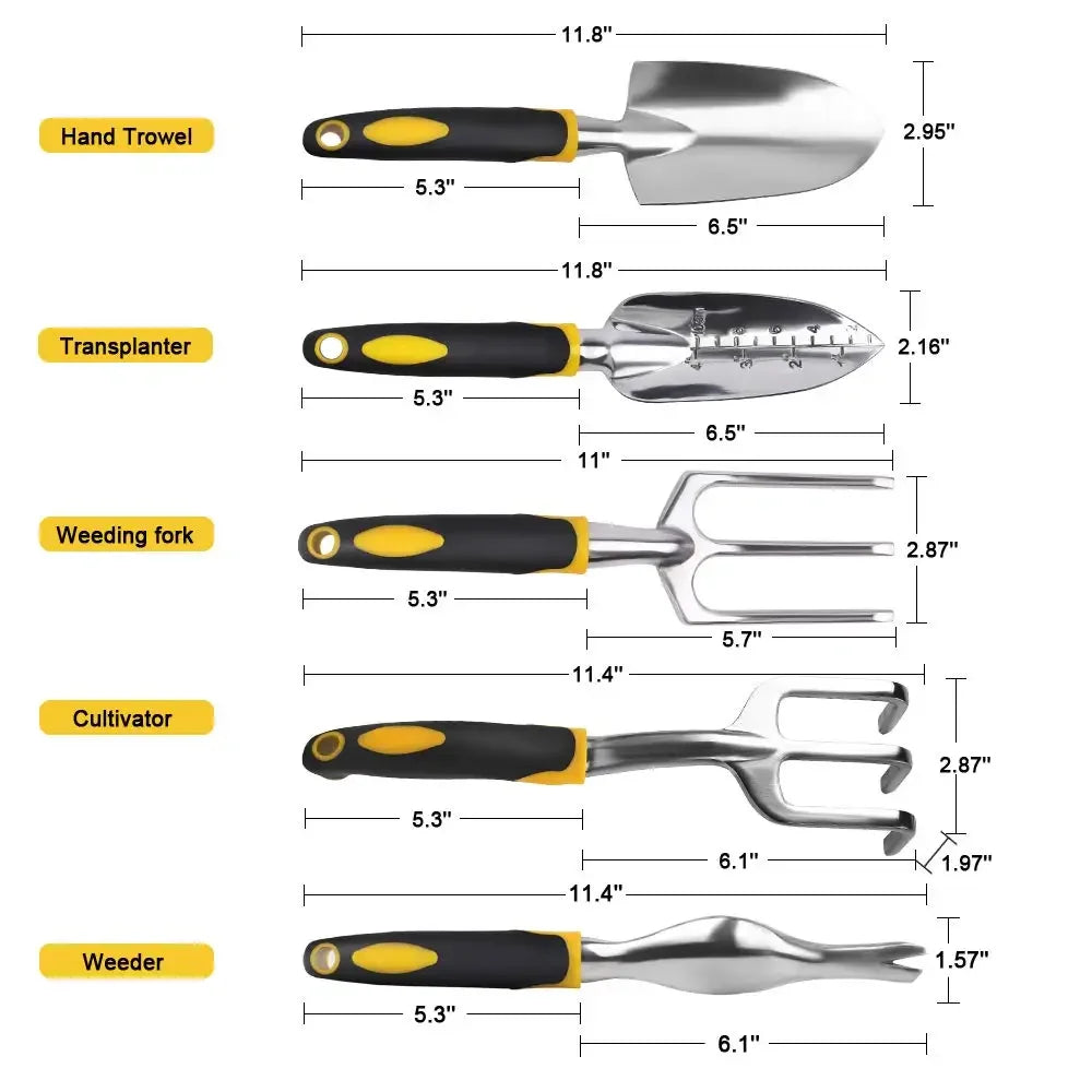 Garden Tool Hand Trowel,Rake,Cultivator,Weeder Tools With Ergonomic Handle,Garden Lawn Farmland Transplant Gardening Bonsai Tool