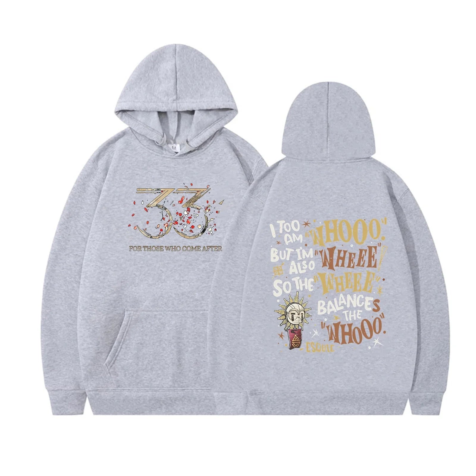 2026 Esquie Clair Obscur Expedition 33 Hoodie Expedition 33 Graphic Sweatshirt Game Inspired Vintage Fashion Hoodies Unisex