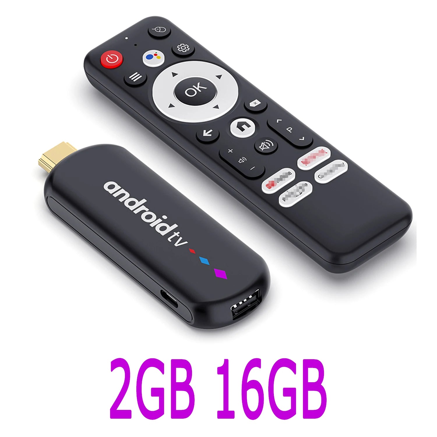 Amlogic S905L Quad Core Android TV Stick 4K Video WiFi BT Voice Assistant Remote Control Media Player Smart TV Box H96 Max