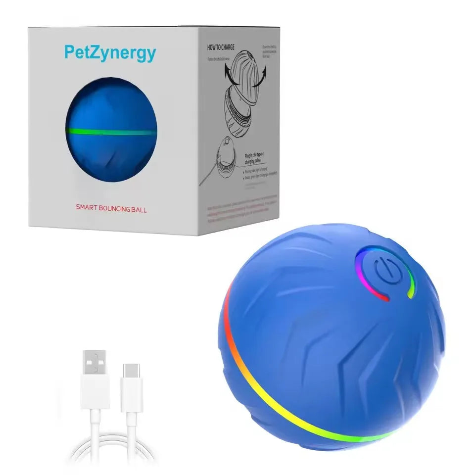 Pet Intelligent Gravity Bouncing Ball Dog Interactive Electric Smart Rolling Ball Dog Jumping Ball Pet Relaxation Sports Toys
