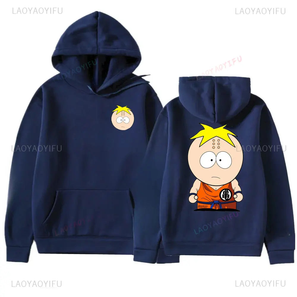 Anime Southes Park Print Hoodie  Autumn and Winter Men's Hooded Sweatshirt Fashion Warm Pullover New in Hoodies & Sweatshirts