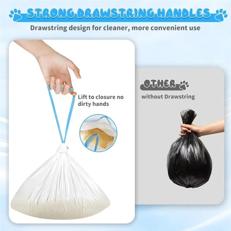 90 Count Cat Litter Bags Cat Litter Bags For Home Extra-Thick Cat Litter Box Liners