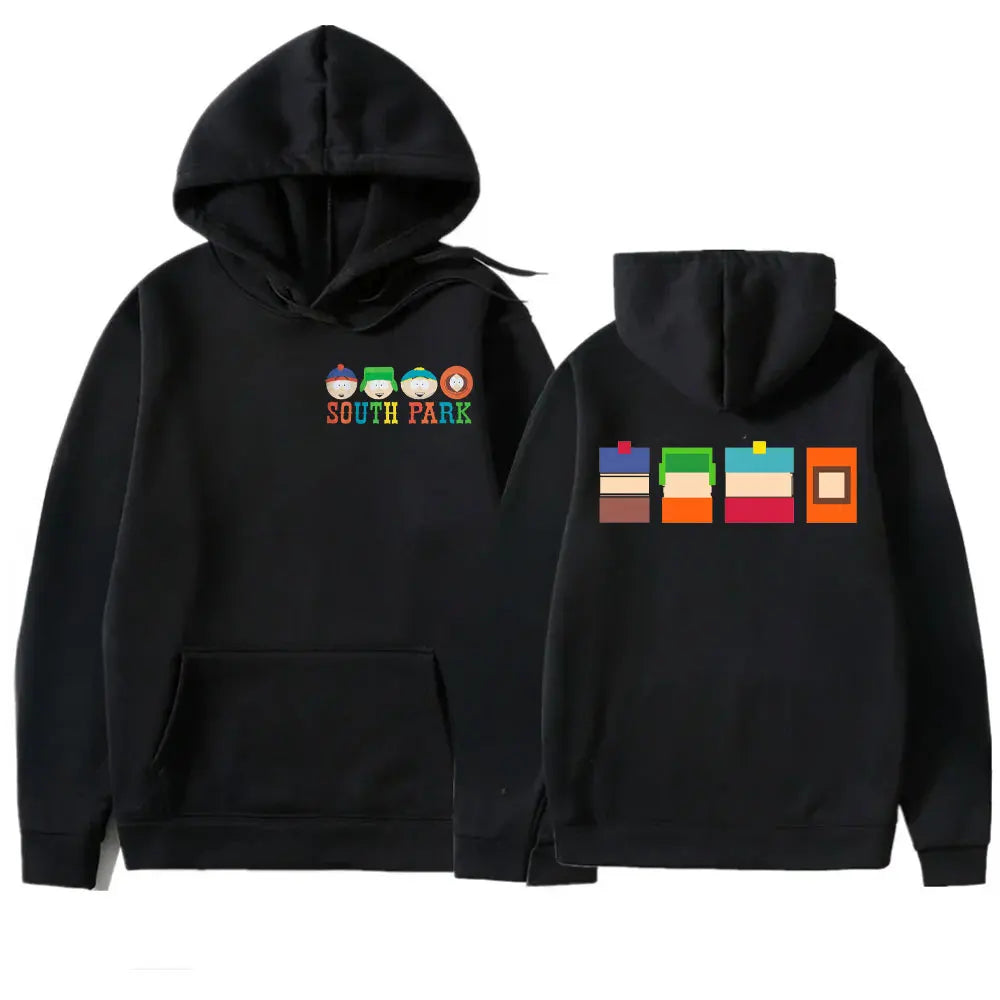 Anime Southes Park Print Hoodie  Autumn and Winter Men's Hooded Sweatshirt Fashion Warm Pullover New in Hoodies & Sweatshirts