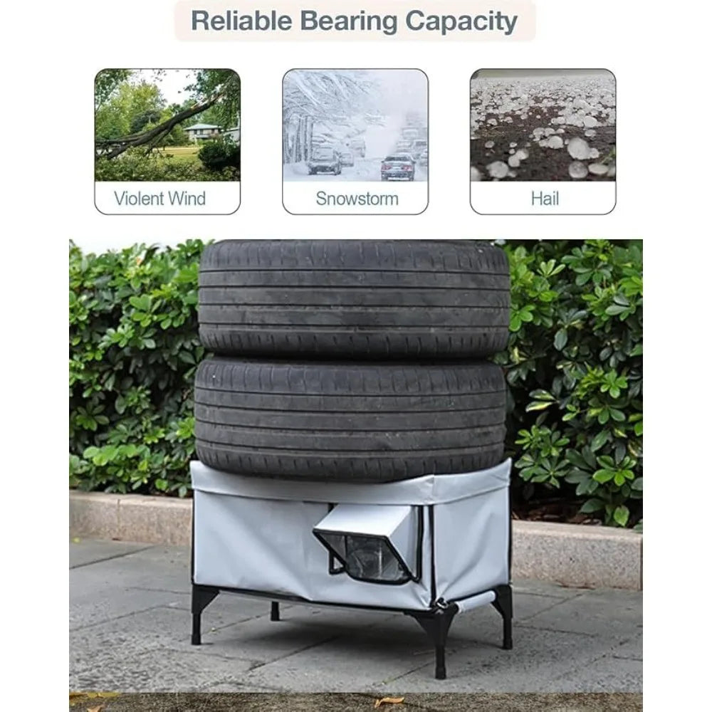 Outdoor Cat House Winter Warm Cat Bed Windproof Rainproof Scratch-proof Cats Houses Electric Heating Safety Pet Dog Cats Houses