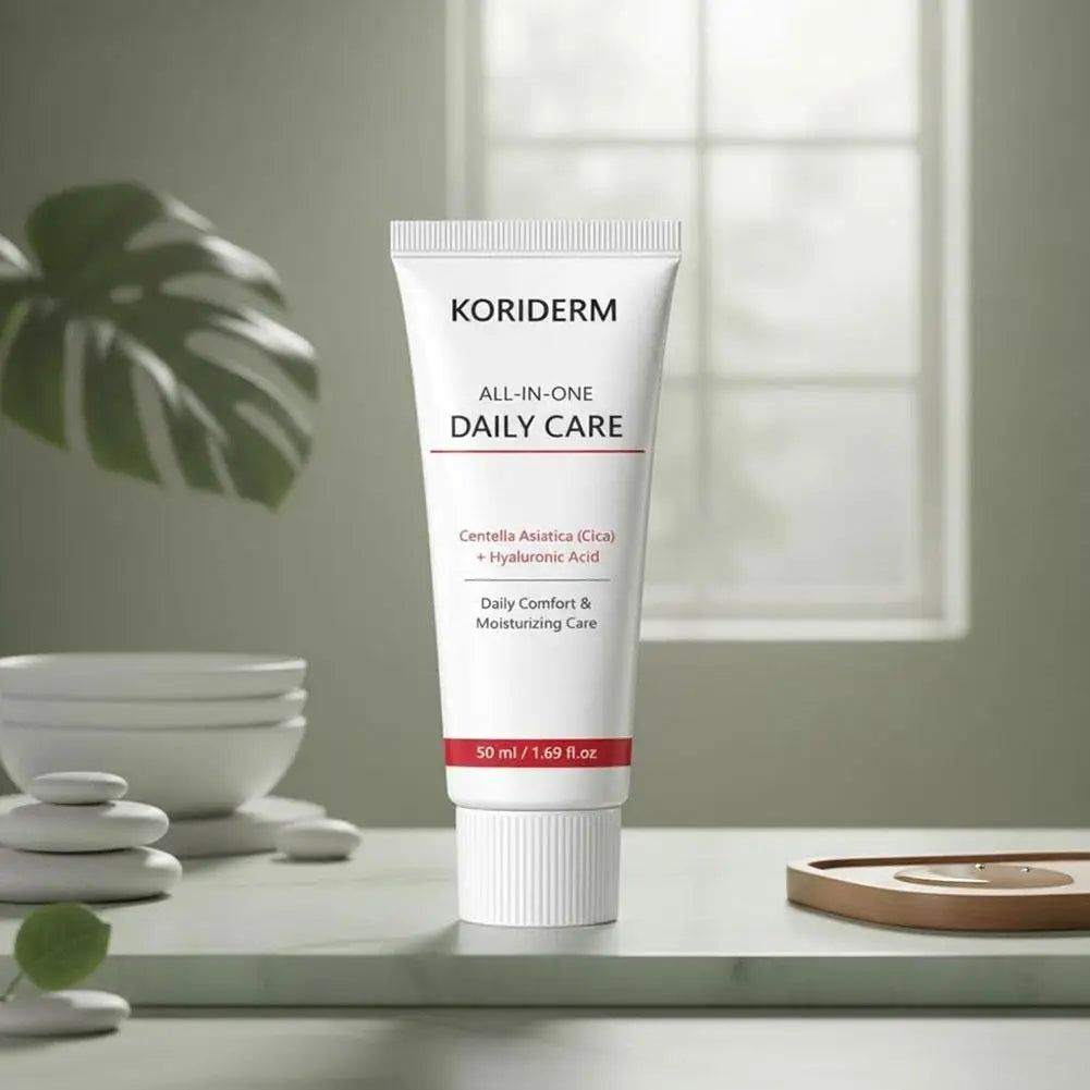 Koriderm Centella Asiatica Moisturizer Cream Hyaluronic Acid Gentle Repair Non Irritating For Daily Skincare Firming Barrier
