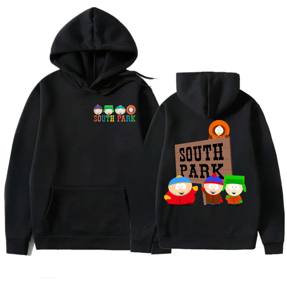 Anime Southes Park Print Hoodie  Autumn and Winter Men's Hooded Sweatshirt Fashion Warm Pullover New in Hoodies & Sweatshirts