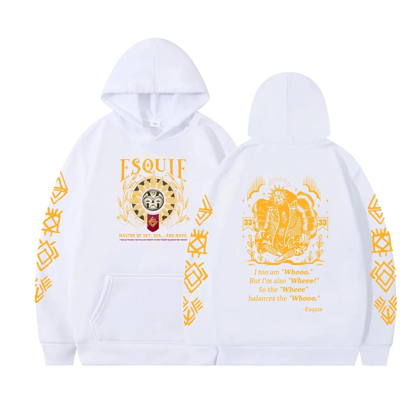 2026 Esquie Clair Obscur Expedition 33 Hoodie Expedition 33 Graphic Sweatshirt Game Inspired Vintage Fashion Hoodies Unisex