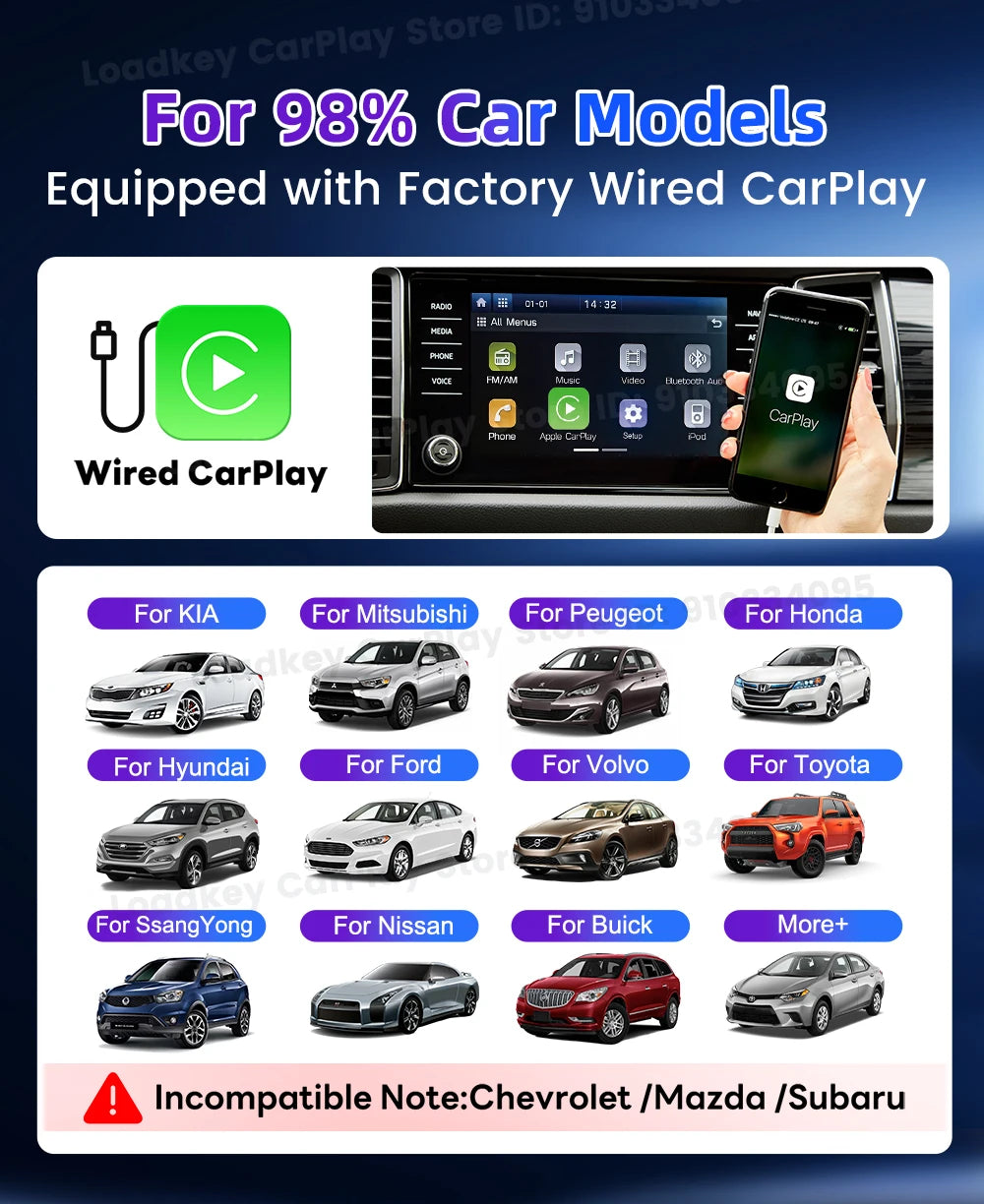 Carlinkit Supports Fire TV Stick Converter TV Streaming Box HDMI Wireless CarPlay TV Adapter  for Fire TV Stick HD 4K Max Lite