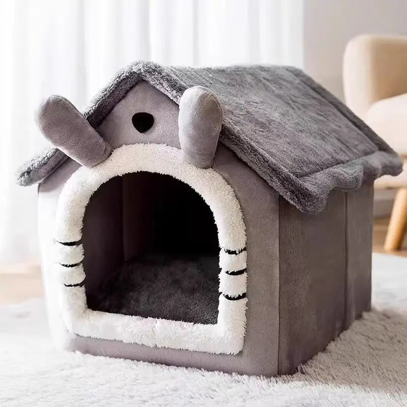 Cat House Semi-Enclosed Four-Season Universal Pet Nest Small Pet Shelter Washable Pet Supplies