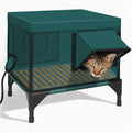 Indestructible Heated Cat House For Outside Waterproof Safe Outdoor Cat Shelter With Heater For Cat