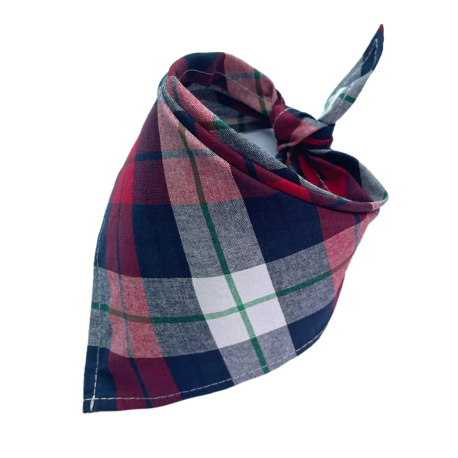 30/50pcs Cotton Plaid Dog Bandanas Thin Style Small Large Dog Scarves Bibs Collar Pet Dog Accessories for Summer