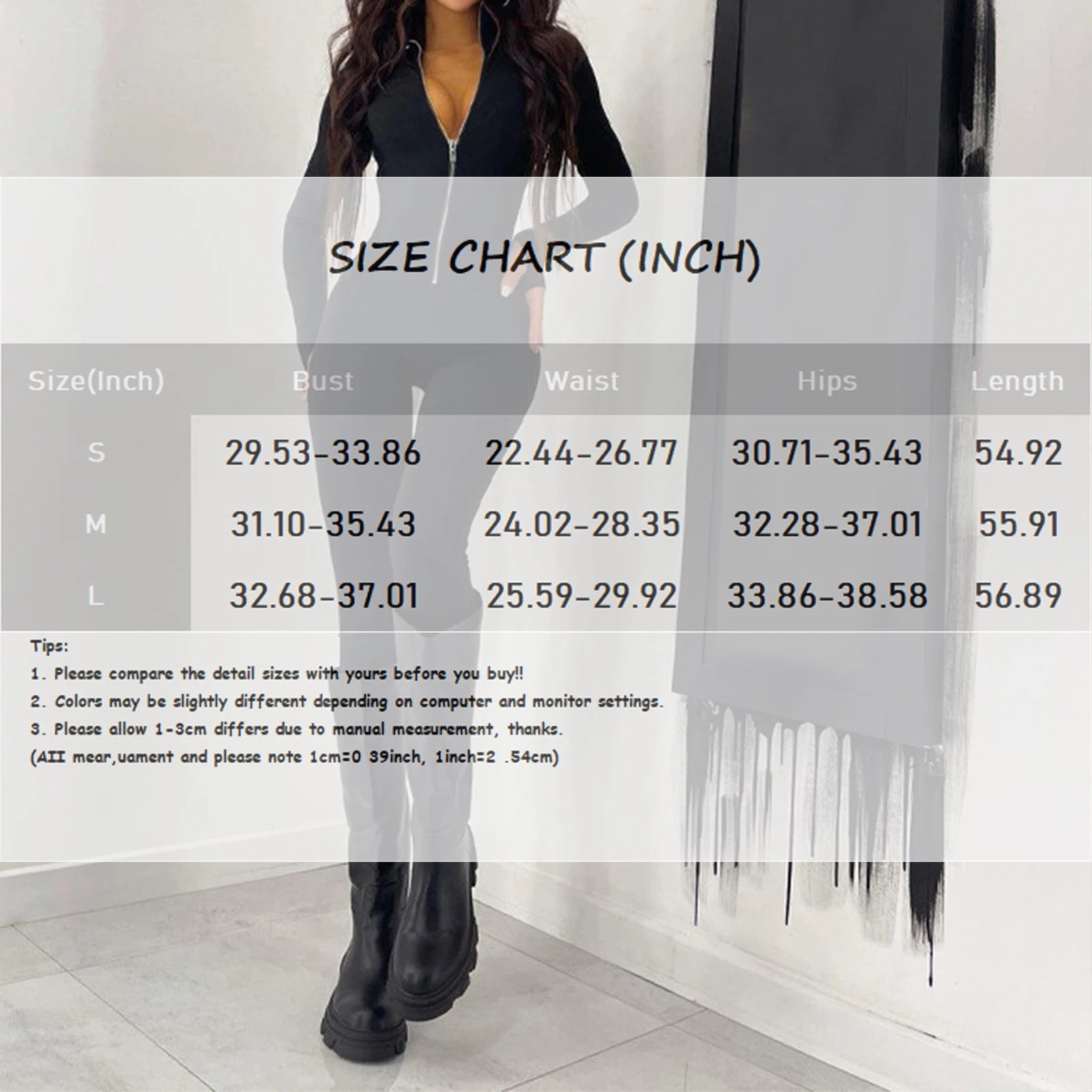 Women Long Sleeve Workout Jumpsuit Zip Up Romper Bottom Pants Bodysuit Bodycon Women Gym Clothing Running Fitness Suits