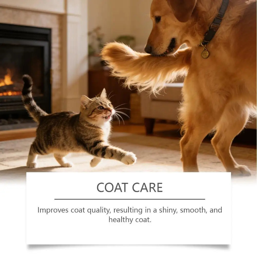 All Ages Pet Collagen Liquid Drops 60ml Skin Coat Support Supplement for Small Large Dog Cat Collagen for Pet Beauty and Health