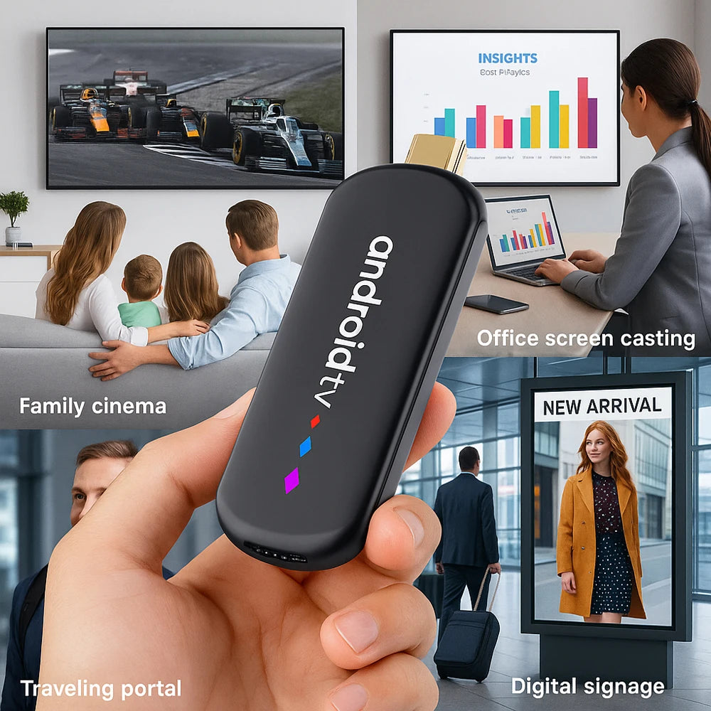 Amlogic S905L Quad Core Android TV Stick 4K Video WiFi BT Voice Assistant Remote Control Media Player Smart TV Box H96 Max