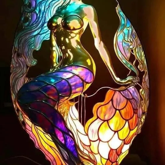 Animal Series Desk Lamp LED Decorative Night Stand Light Lamp Colorful Vintage Stained Resin Table Lamp Home Accessories