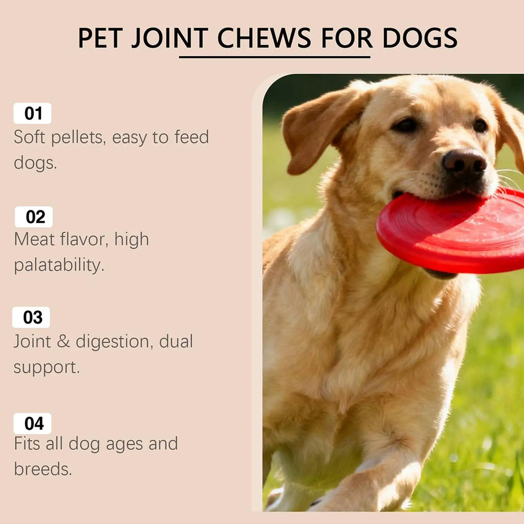 Joint Supplement For Dogs Natural Chews Pill 100-piece Dog Hip & Joint Care For Home Travel Daily Care Digestive Absorption Pet