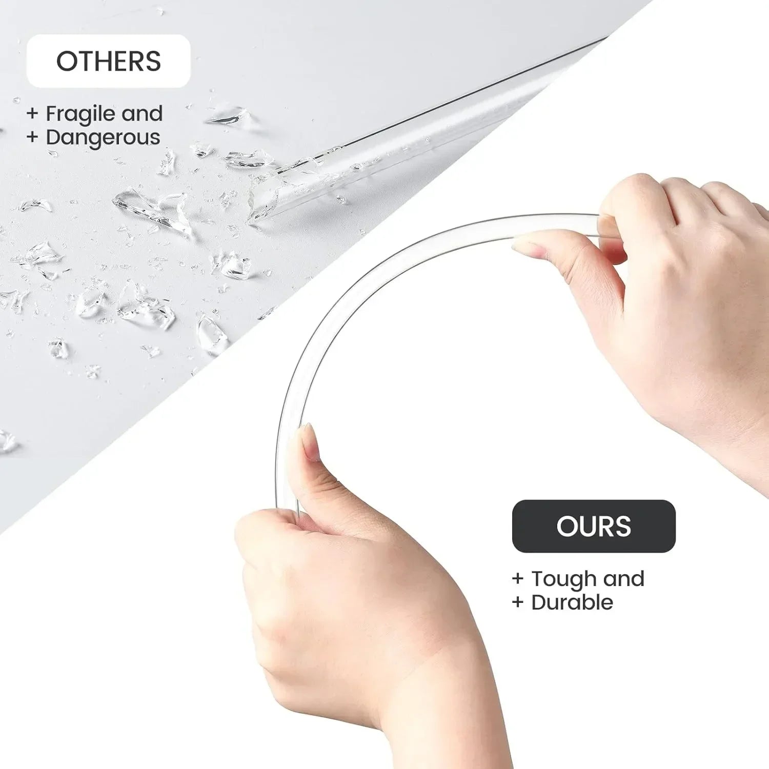 Replacement Straws for Stanley 40 oz Cup Tumbler, 4/8/12PCS Clear Reusable PVC Straws, 2 Straw Brushes,for Stanley Cup