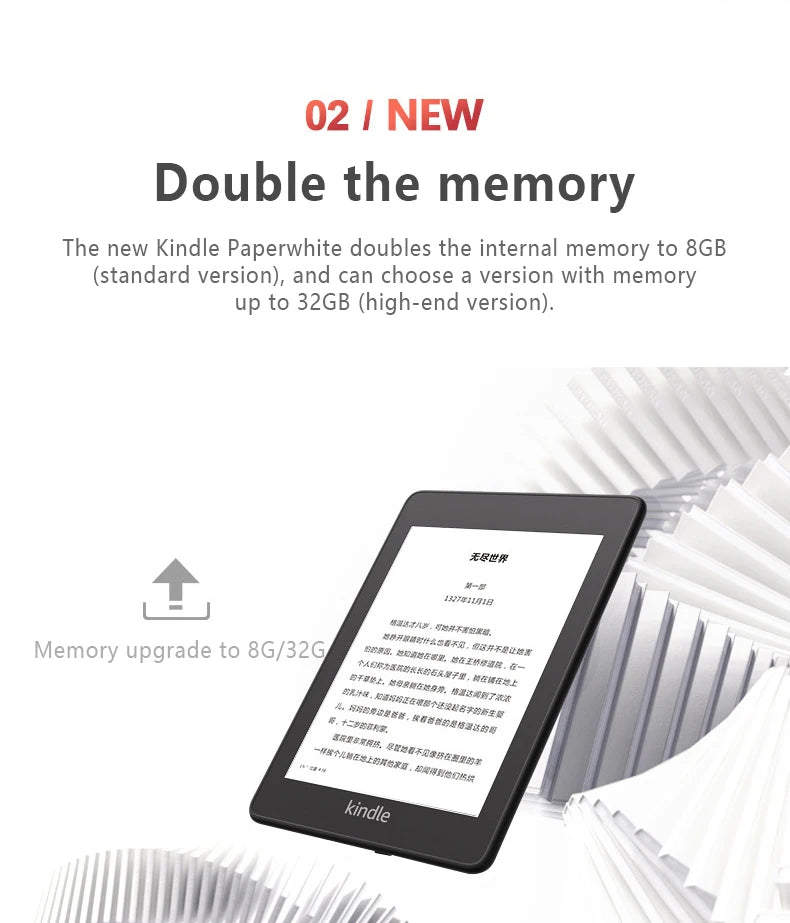 All-new Kindle Paperwhite 4-Now Waterproof 8GB Kindle Paperwhite4 300 ppi eBook e-ink Screen WIFI 6"LIGHT Wireless Reader