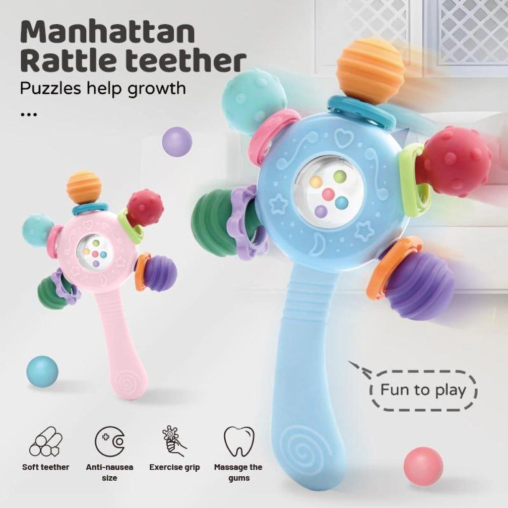 Baby Teething Toys Set，Teething Relief Toy,  BPA Free Cute Shaped Infant Teething Molar Toys Dental Care Newborn Babies Items
