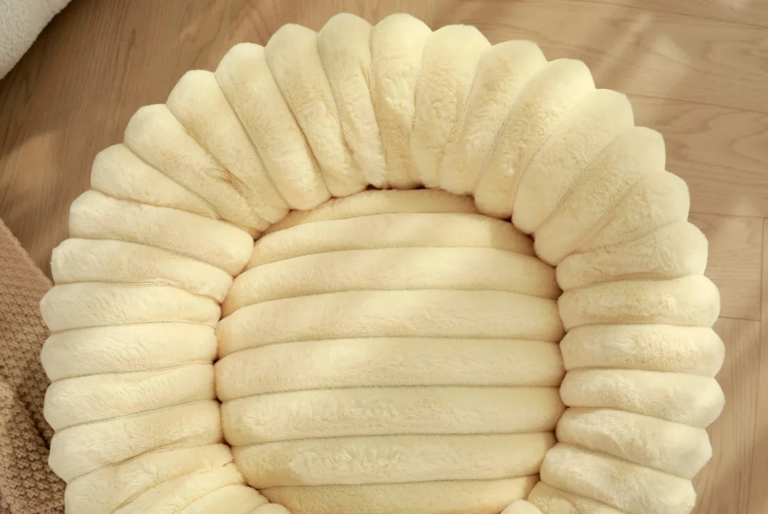 40-70cm Round Pet Bed for Dog Bed Super Soft Cat Bed Long Plush Dog House for Medium Dog House Winter Warm Sleeping