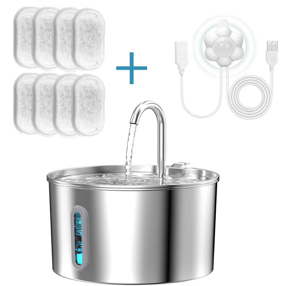 automatic cat water fountain combination; automatic dog water fountain; separate cat water fountain filter; Can choose