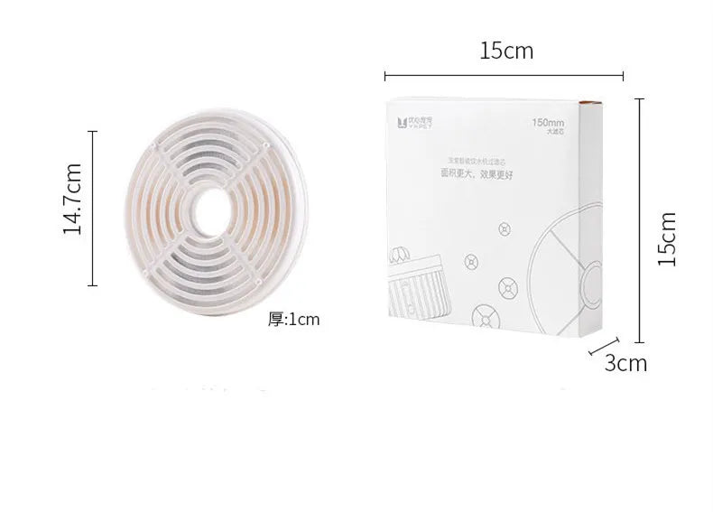 Cat Water Fountain Filter Replacement Filters for Battery Operated Cat Water Fountain Activated Carbon Filters