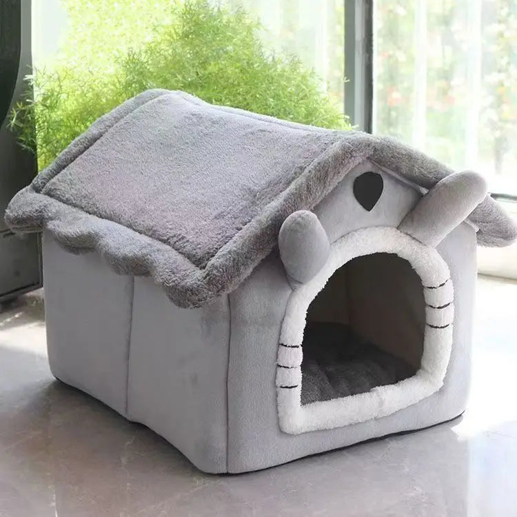 Cat House Semi-Enclosed Four-Season Universal Pet Nest Small Pet Shelter Washable Pet Supplies