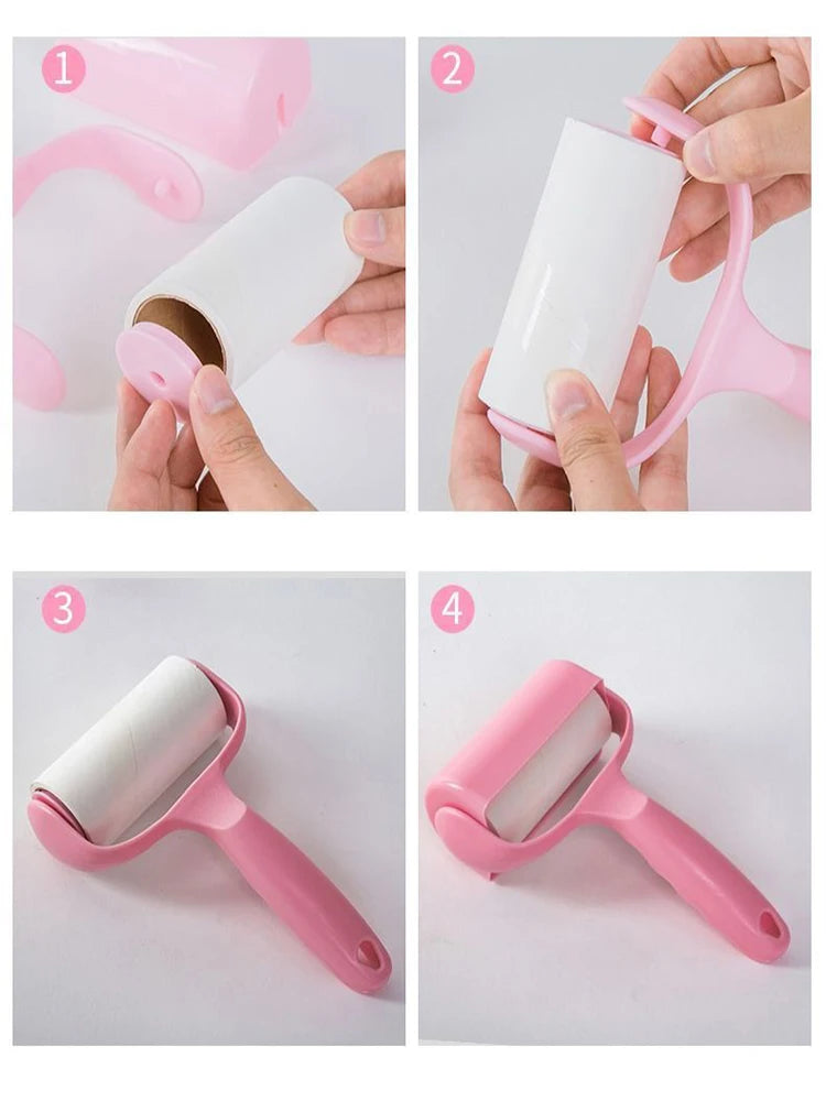 Home sticky paper roller lint remover Removable sofa clothing dust removal brush Pet cleaning supplies