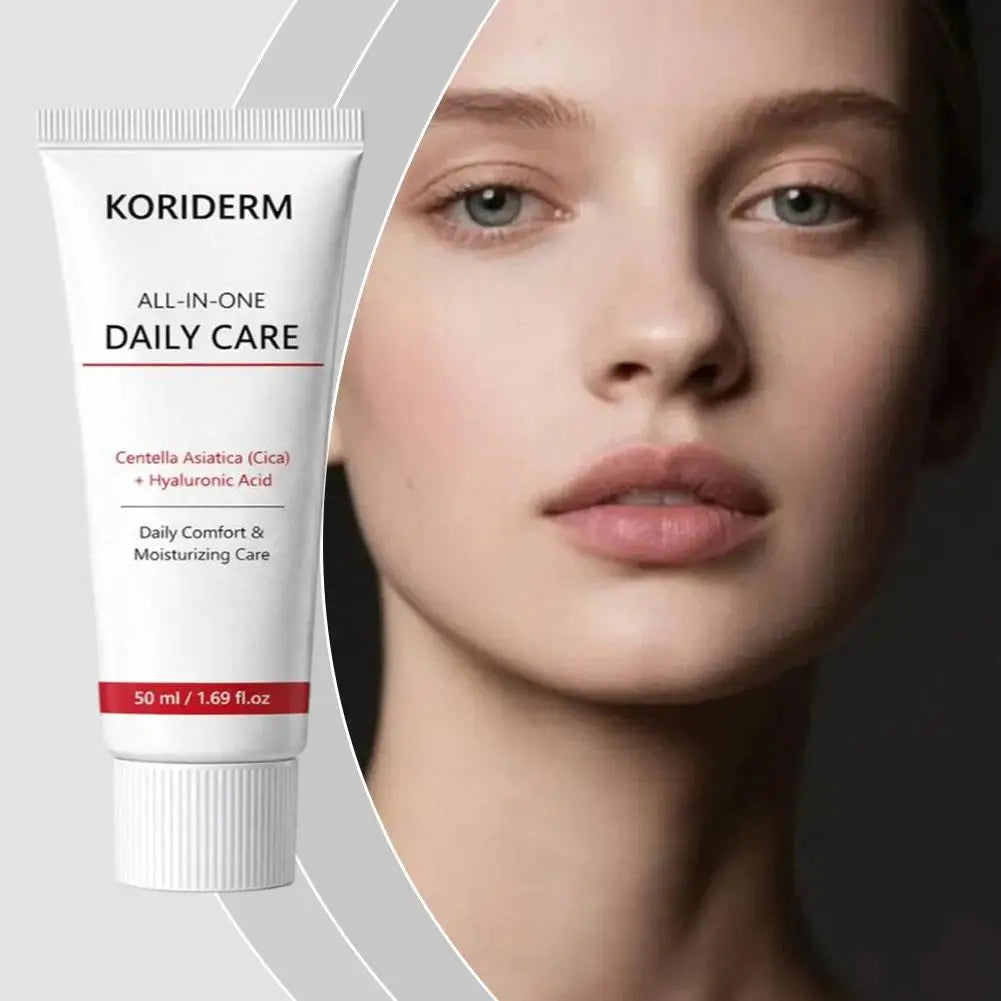 Koriderm Centella Asiatica Moisturizer Cream Hyaluronic Acid Gentle Repair Non Irritating For Daily Skincare Firming Barrier