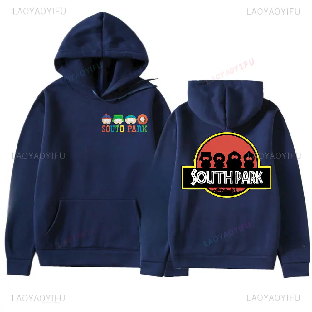 Anime Southes Park Print Hoodie  Autumn and Winter Men's Hooded Sweatshirt Fashion Warm Pullover New in Hoodies & Sweatshirts