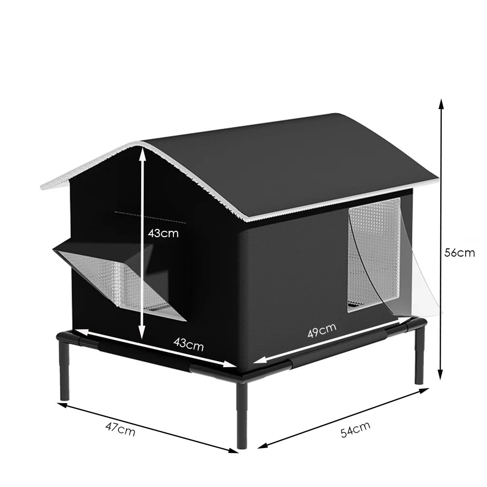 Cat House for Outdoor Puppy Waterproof Fully Insulated Selfwarming Shelter for Stray and Feral Cat Houses Beds for Indoor Cats