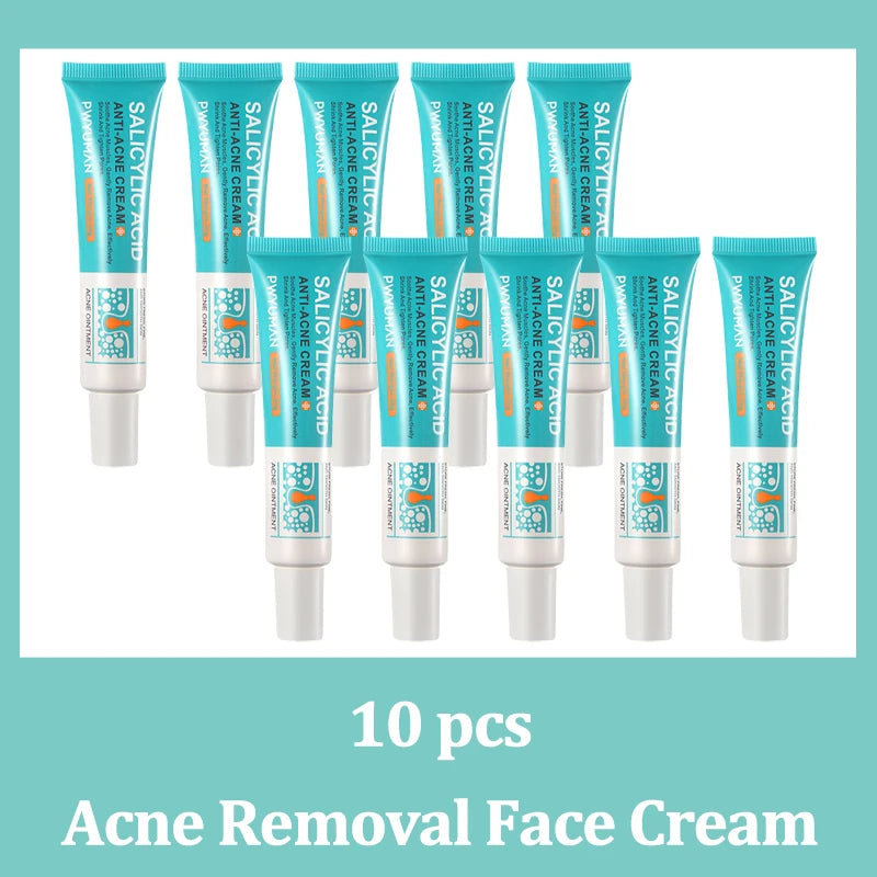 Salicylic Acid Acne Treatment Face Cream Repair Pimple Spots Deep Cleaning Pore Shrinking Anti-acne Scar Oil Control Moisturizer