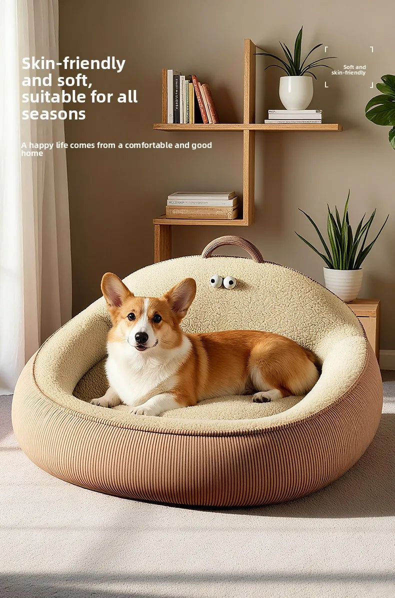 Dog kennel all-season pet small dog Teddy Pomeranian warm sleeping dog bed removable cat litter pet bed dog beds
