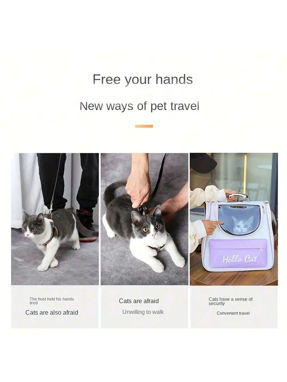 Cat Carrier Bags Windproof Outdoor Travel Backpack for Cat Small Dogs Transport Carrying Bag Cat Backpack Carriers With Cushion