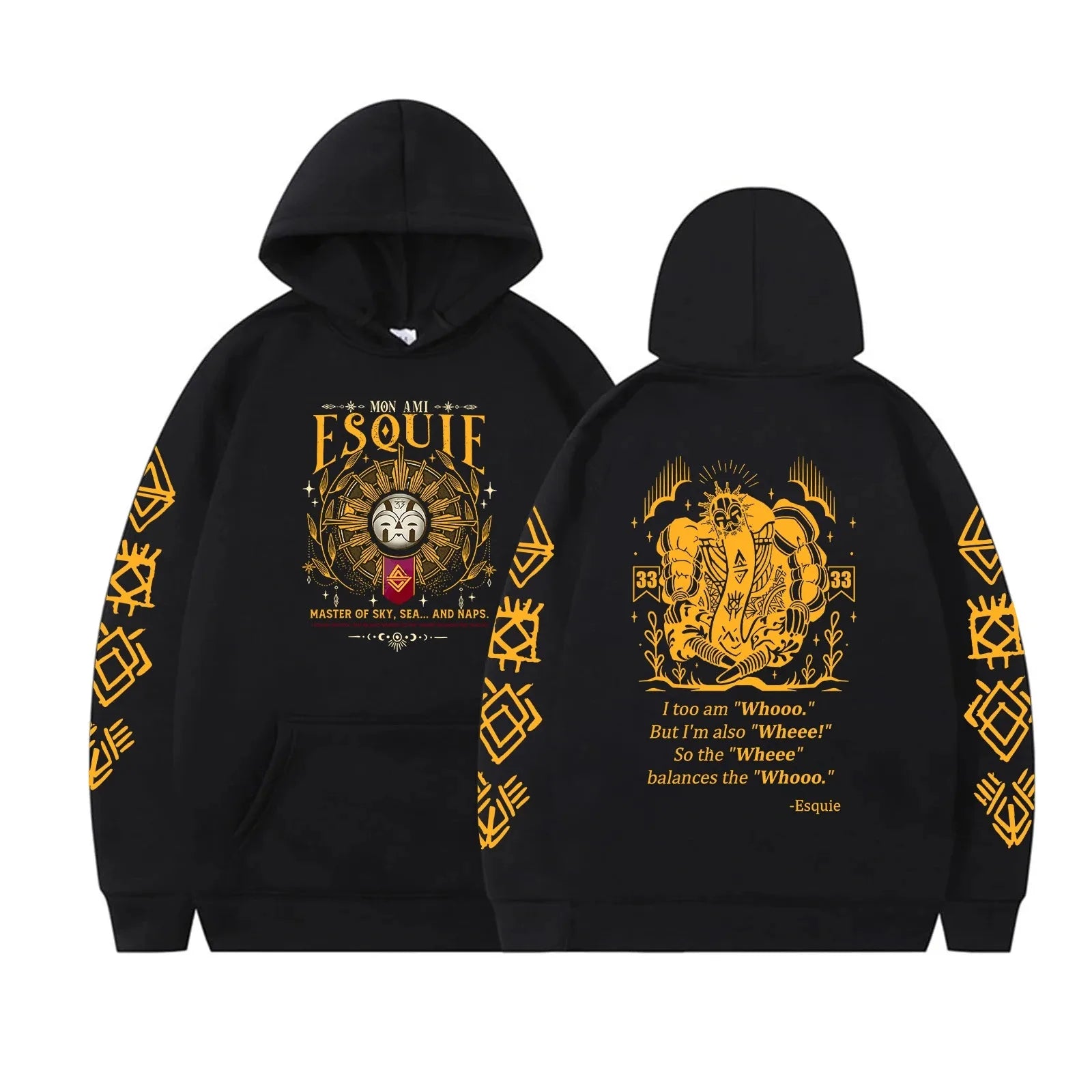 2026 Esquie Clair Obscur Expedition 33 Hoodie Expedition 33 Graphic Sweatshirt Game Inspired Vintage Fashion Hoodies Unisex