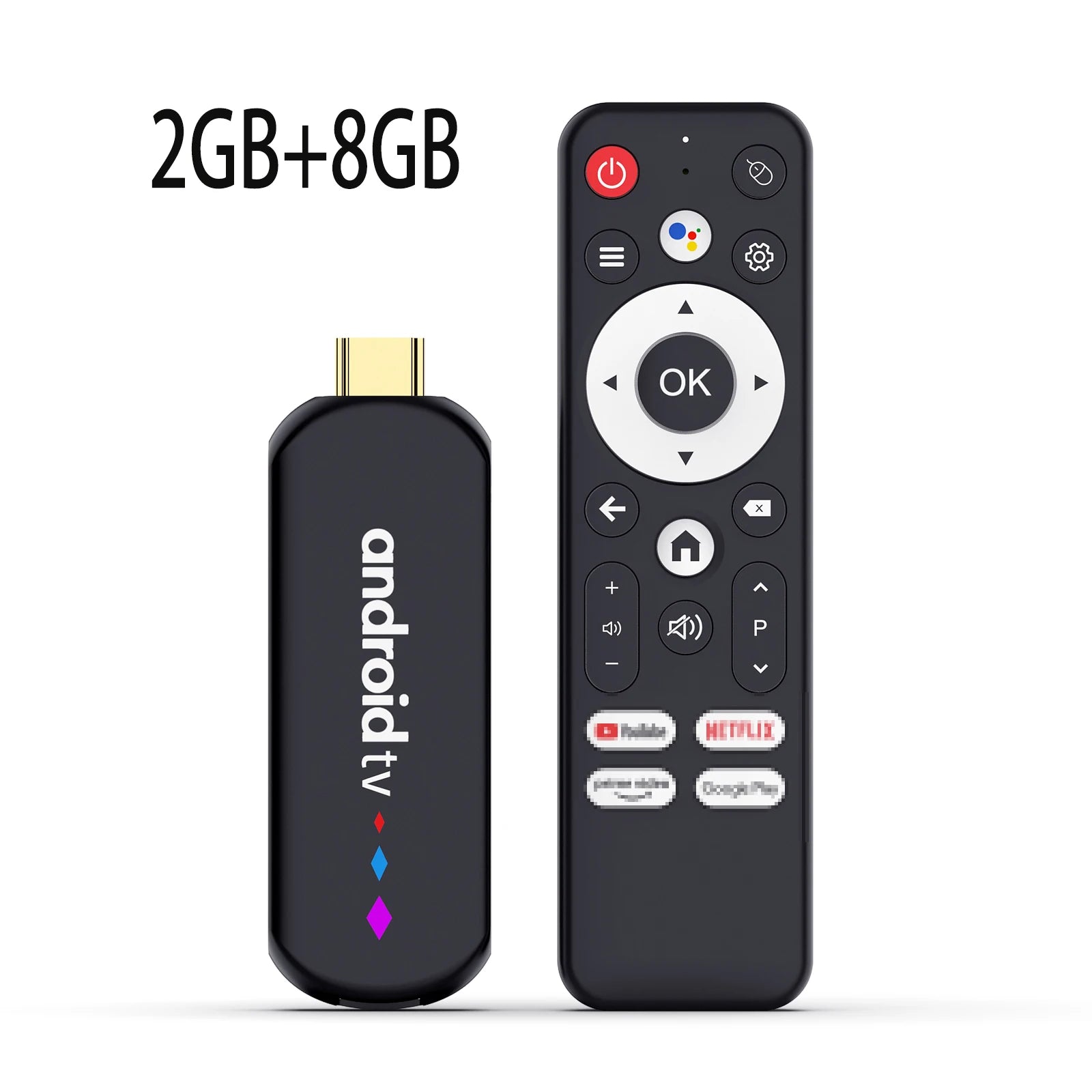 Amlogic S905L Quad Core Android TV Stick 4K Video WiFi BT Voice Assistant Remote Control Media Player Smart TV Box H96 Max