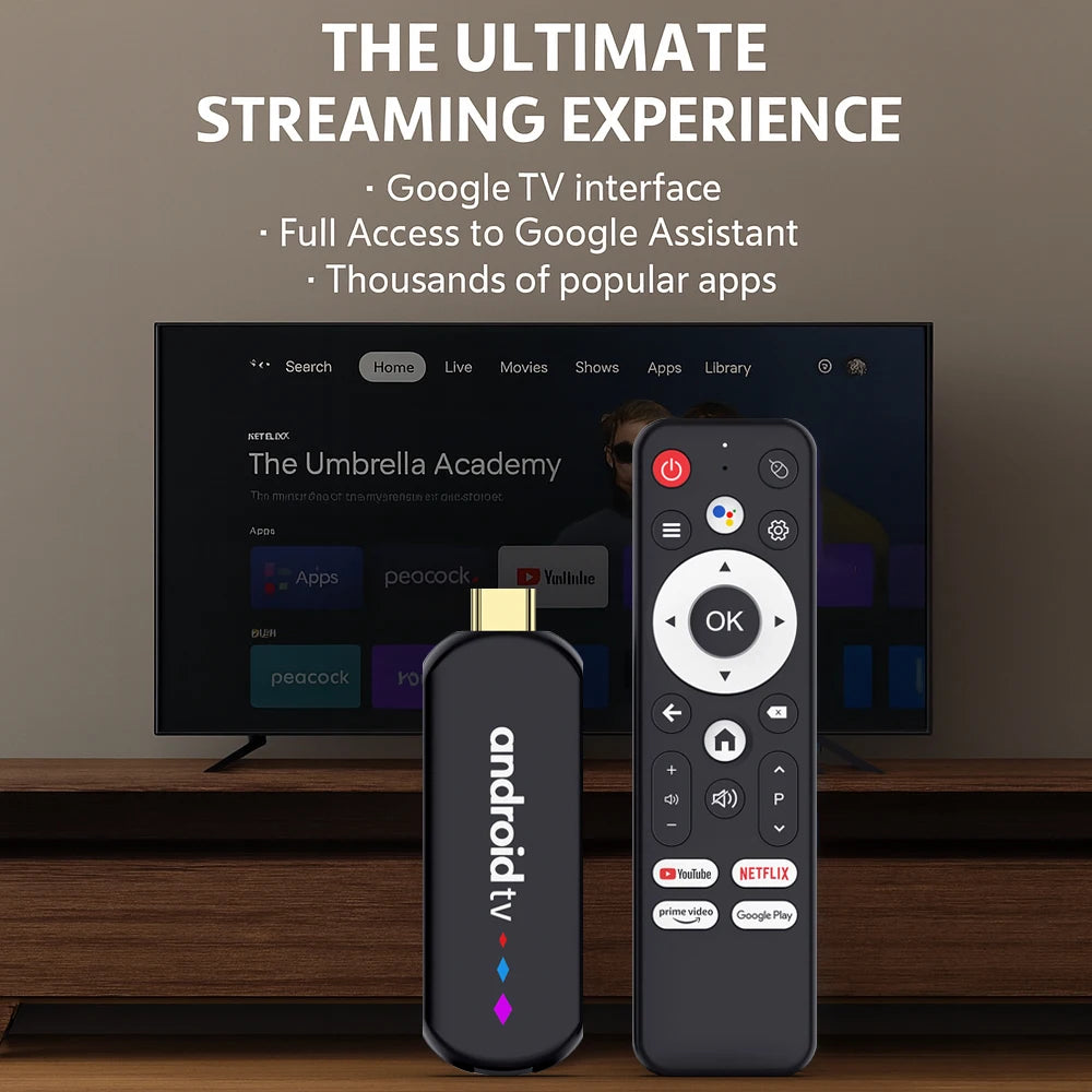 Amlogic S905L Quad Core Android TV Stick 4K Video WiFi BT Voice Assistant Remote Control Media Player Smart TV Box H96 Max
