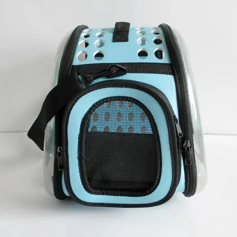 Outdoor Cat Carrier Backpack Pet Shoulder Bag Cat Carrier Travel Breathable Handbag Puppy & Kitten Capsule Transparent Cat Bag