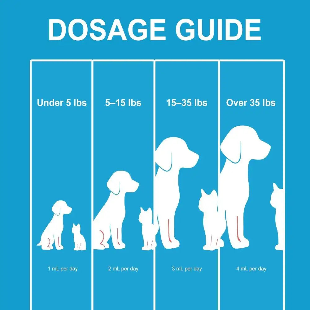 All Ages Pet Collagen Liquid Drops 60ml Skin Coat Support Supplement for Small Large Dog Cat Collagen for Pet Beauty and Health